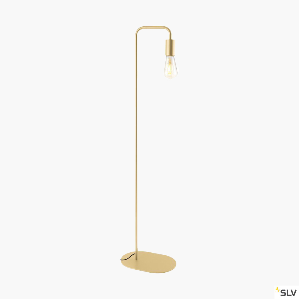 Goldene Standleuchte im Retrostyle mit E27 | Lifeground