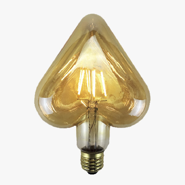 LEDLampe Filament Herz Amber