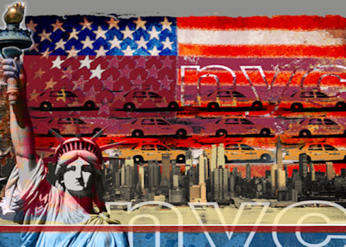 Pop Art: New York Big City 70x50