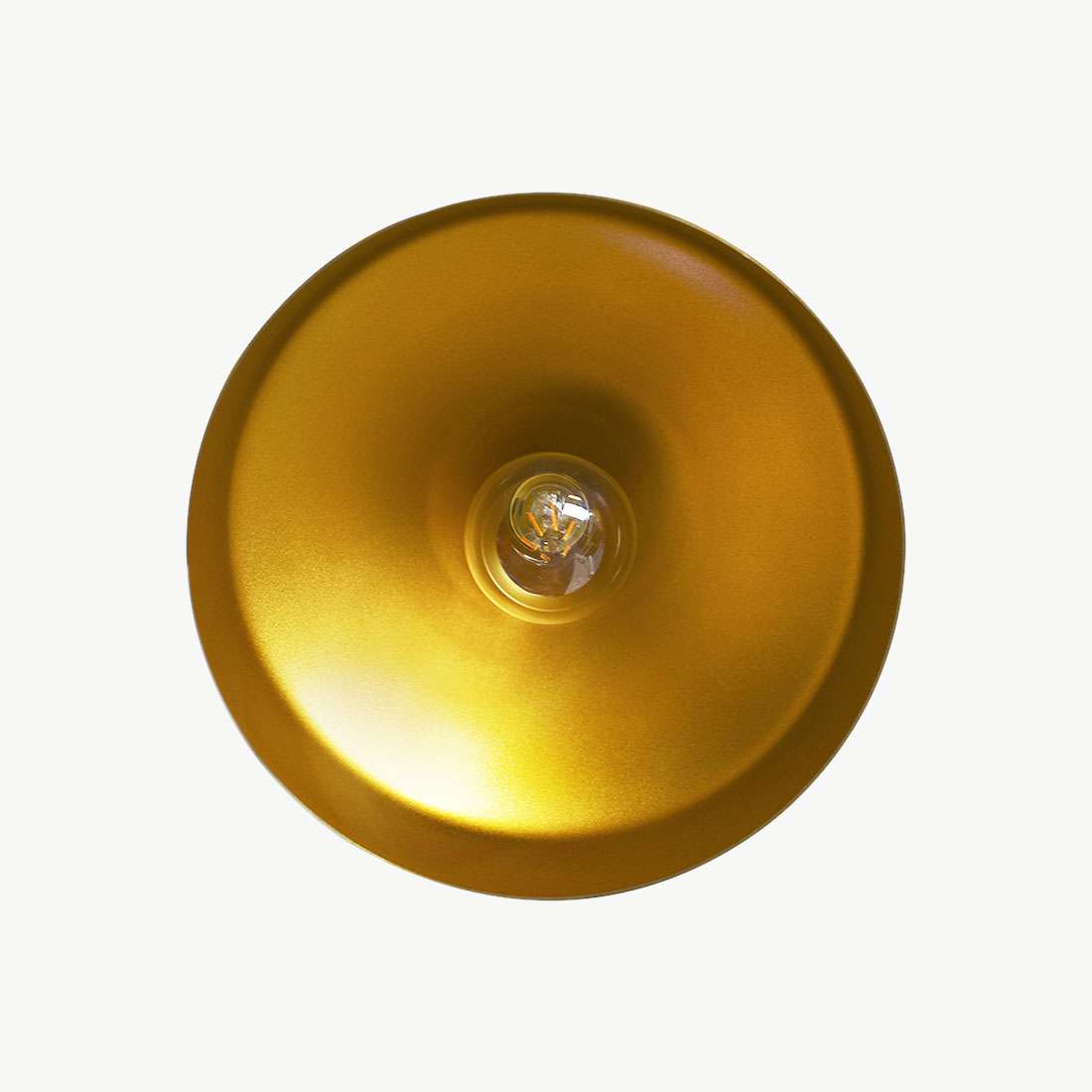 Runde Pendelleuchte in schwarz und gold | Lifeground.de