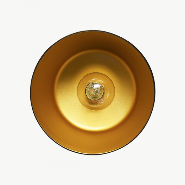 Pendelleuchte außen schwarz innen gold | Lifeground.de