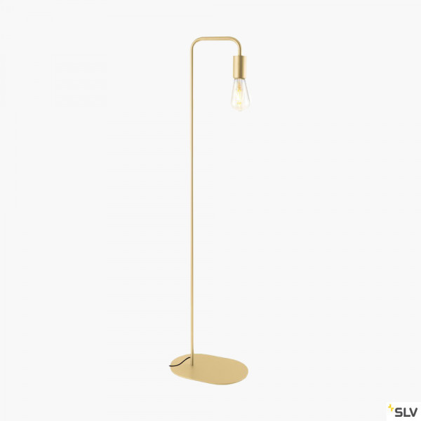 Goldene Standleuchte im Retrostyle mit E27 | Lifeground