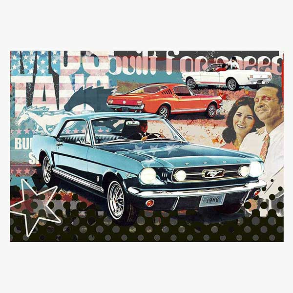 Pop Art: Mustang for Speed 100x70