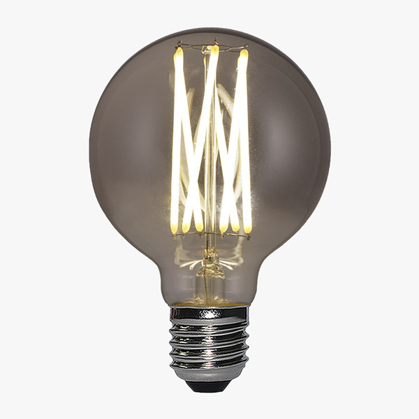 LED Lampe Filament D80 E27 Rauch