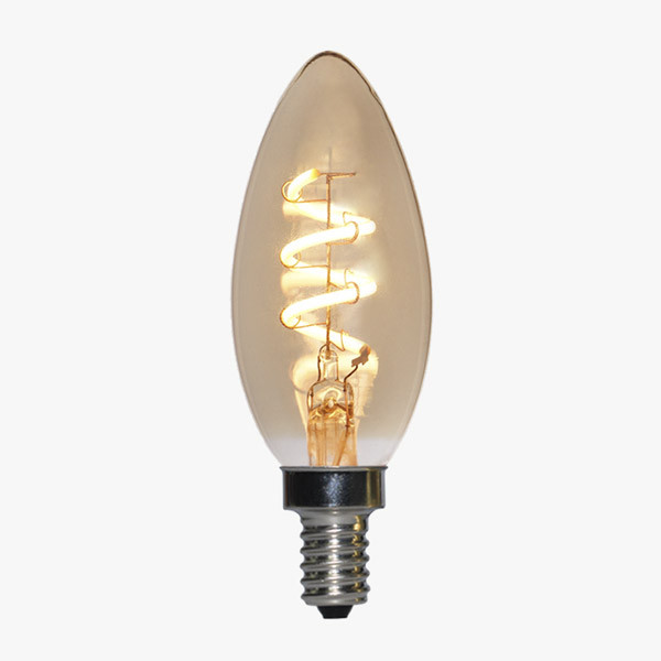 LED Lampe Filament D32 E14 Amber